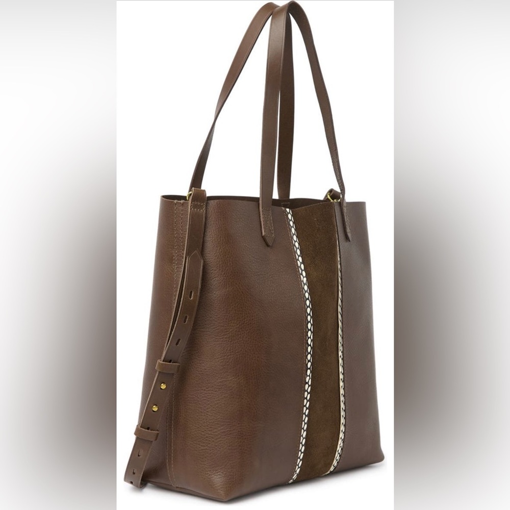 Madewell The Suede Inset Edition Medium Transport Tote - Picture 2 of 4
